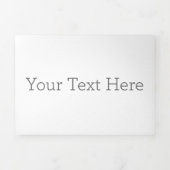 Créez votre  invitation à trois volets (Page de couverture)