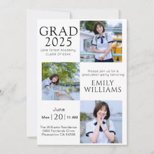Créez votre invitation pour votre remise de diplôm