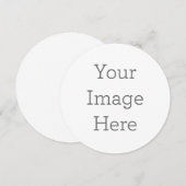 Créez votre invitation ronde de 13,3 cm (Devant / Derrière)