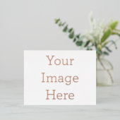 Create Your Own 10,80 cm x 14,25 cm Foil Invitation Postcard (Debout devant)