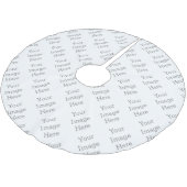 Jupon de sapin personnalisé en Polyester brossé (Angle)