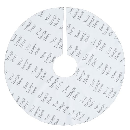 Jupon de sapin personnalisé en Polyester brossé (Devant)