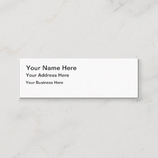 Créez votre  mini carte de visite