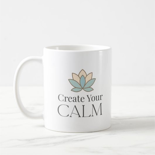 Créez Votre Mug Minimal de Motivation Calme (Gauche)