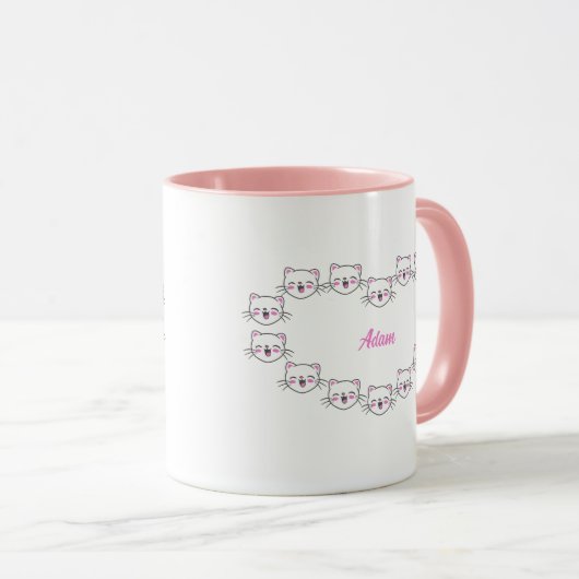 Créez votre nom Mugs ALCM005 (Devant droit)