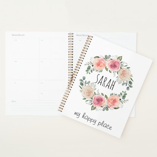 Créez votre nom Weekly Monthly Planner (Devant avec enveloppe)