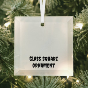 Créez votre ornement carré en verre personnalisé