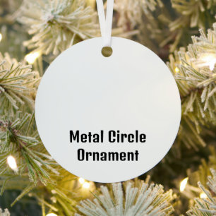 Créez votre ornement en métal en cercle personnali