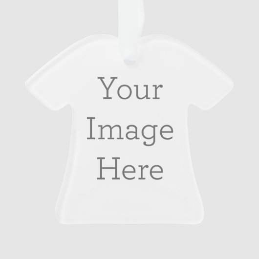 Ornament en acrylique, Ornement de chemise en acrylique (devant)