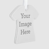 Ornament en acrylique, Ornement de chemise en acrylique (devant)