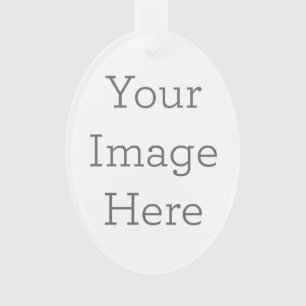 Créez votre  ornement ovale en acrylique