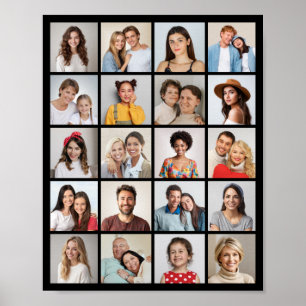Créez votre propre 20 photo Collage Poster