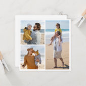 Créez votre propre 3 photo Collage carte de voeux (Devant/Arrière en situation)