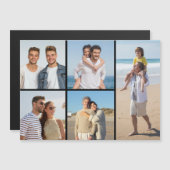 Créez votre propre 5 photo Collage carte magnétiqu (Devant / Derrière)