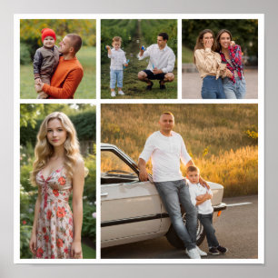 Créez votre propre 5 photo Collage Poster