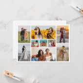 Créez votre propre 9 photo Collage de cartes de vo (Devant/Arrière en situation)