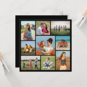 Créez votre propre 9 photo Collage de cartes de vo (Devant/Arrière en situation)