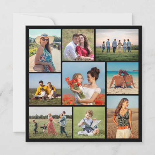 Créez votre propre 9 photo Collage de cartes de vo (Devant)