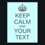 Créez votre propre affiche "Conserver le calme" (g<br><div class="desc">Créez votre propre affiche personnelle "Keep Calm and Carry On" ! Allez-y et remplissez votre propre texte dans les cases fournies, et n'hésitez pas à customiser comme vous le souhaitez (je recommande une couleur claire pour l'arrière - plan avec ce texte gris et couronne). Idéal pour les enseignants - faites...</div>