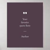 Créez votre propre affiche de citation (Devant)