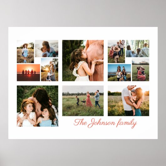 Créez Votre Propre Affiche de Collage de 12 Photos (Devant)