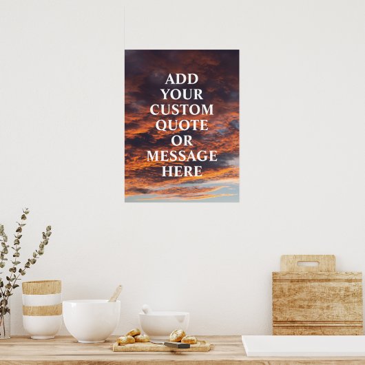 Créez votre propre affiche de devis de motivation (Cuisine)