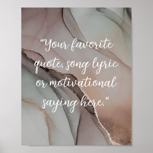 Créez votre propre affiche de devis de script élég (Devant)