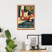 Créez votre propre affiche de musique Retro Rock (Bureau à domicile)