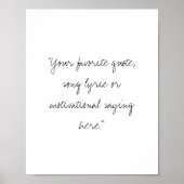 Créez votre propre affiche manuscrite de devis de  (Devant)