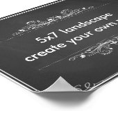 Créez votre propre affiche paysagiste 5x7" (Coin)