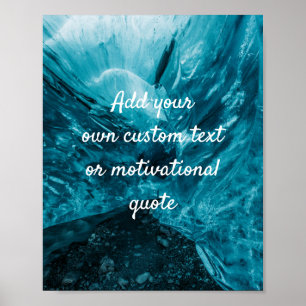 Créez votre propre affiche personnalisée - Bleu