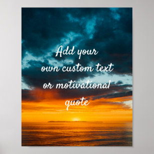 Créez votre propre affiche personnalisée - Ocean S