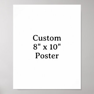 Créez votre propre affiche personnalisée simple 8"