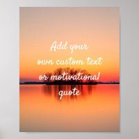 Créez votre propre affiche personnalisée - Sunset