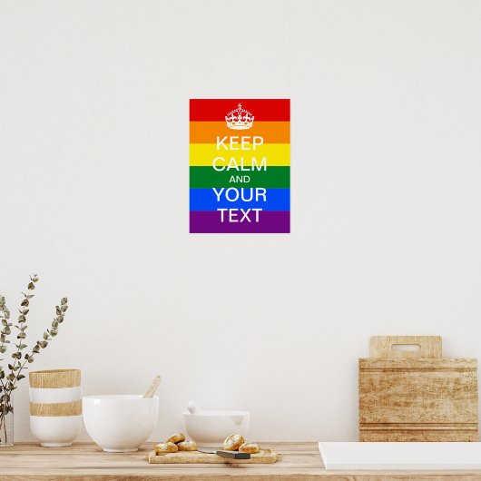 Créez votre propre affiche Rainbow "KEEP CALM" ! (Cuisine)