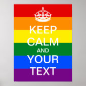 Créez votre propre affiche Rainbow "KEEP CALM" ! (Devant)