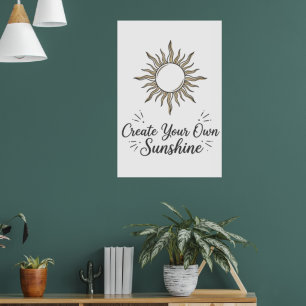 Créez Votre Propre Affiche Soleil Bohème