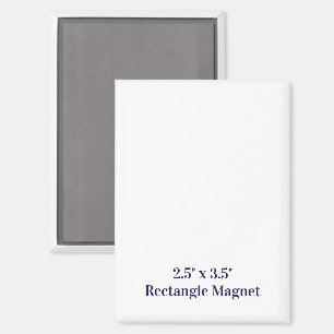 Créez votre propre aimant rectangle 2,5" x 3,5"