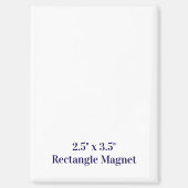 Créez votre propre aimant rectangle 2,5" x 3,5" (Recto)