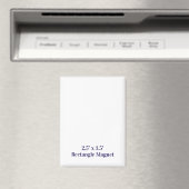 Créez votre propre aimant rectangle 2,5" x 3,5" (In Situ (Lave-vaisselle))
