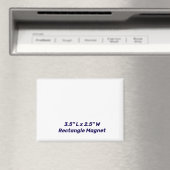 Créez votre propre aimant rectangle 3,5" x 2,5" (In Situ (Lave-vaisselle))