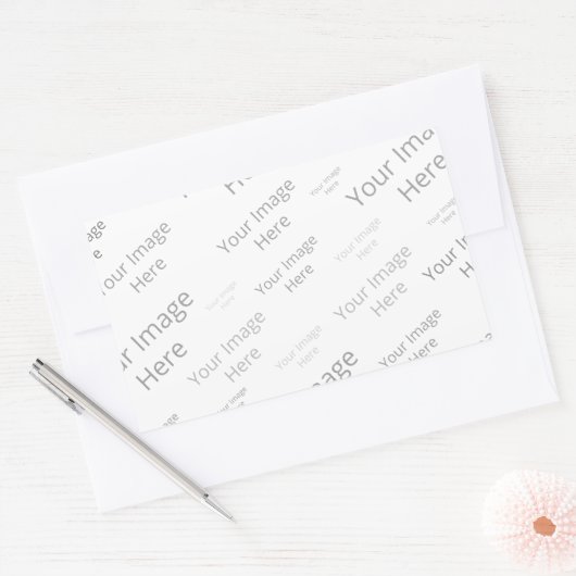 Créez votre propre autocollant Rectangle brillant  (Enveloppe)