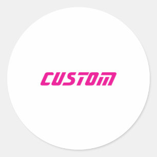 Créez votre propre autocollant rond classique pers