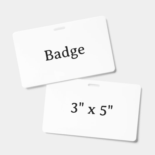 Créez Votre Propre Badge De Conception Simple Pers (Avant & arrière)