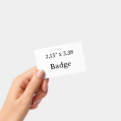 Créez votre propre badge de conception simple pers (Manuel / portable)