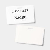 Créez votre propre badge de conception simple pers (Avant & arrière)