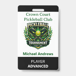 Créez votre propre badge de tournoi de pickleball