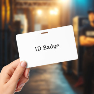 Créez votre propre badge en plastique PVC horizont