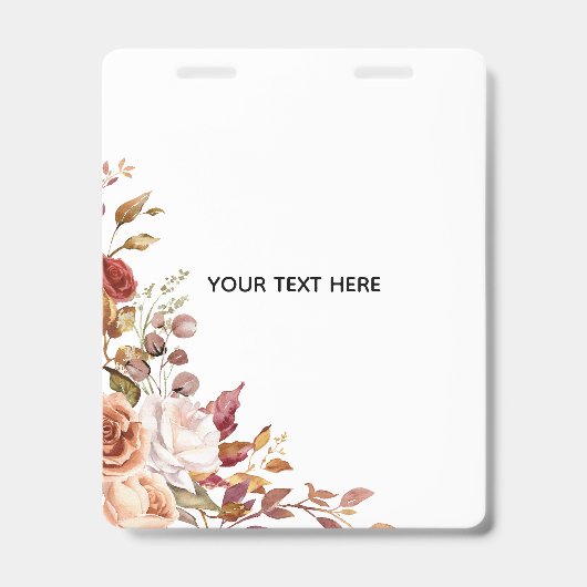 Créez Votre Propre Badge Floral (Avant)