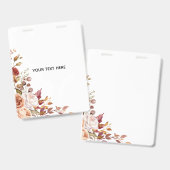 Créez Votre Propre Badge Floral (Avant & arrière)